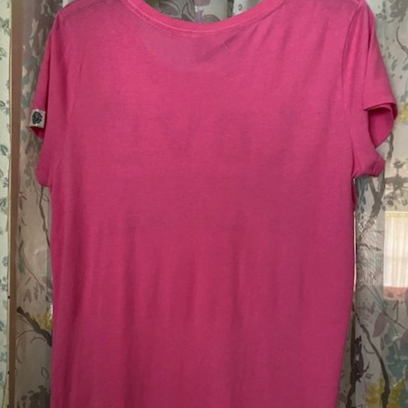 Victoria Secret LOVE PINK Embroidery Stitch Tee Lg - Picture 4 of 4